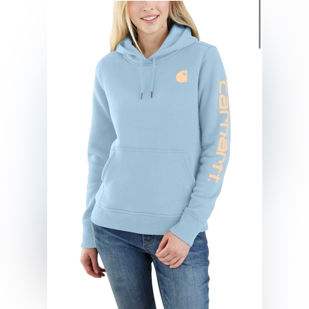 CARHARTT RELAXED FIT MIDWEIGHT LOGO SLEEVE GRAPHIC SWEATSHIRT